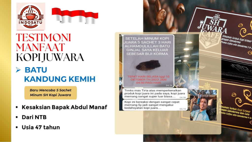 Manfaat Kopi Juwara mengeluarkan batu kandung kemih