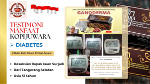 Kadar gula darah membaik / turun setelah konsumsi kopi juwara