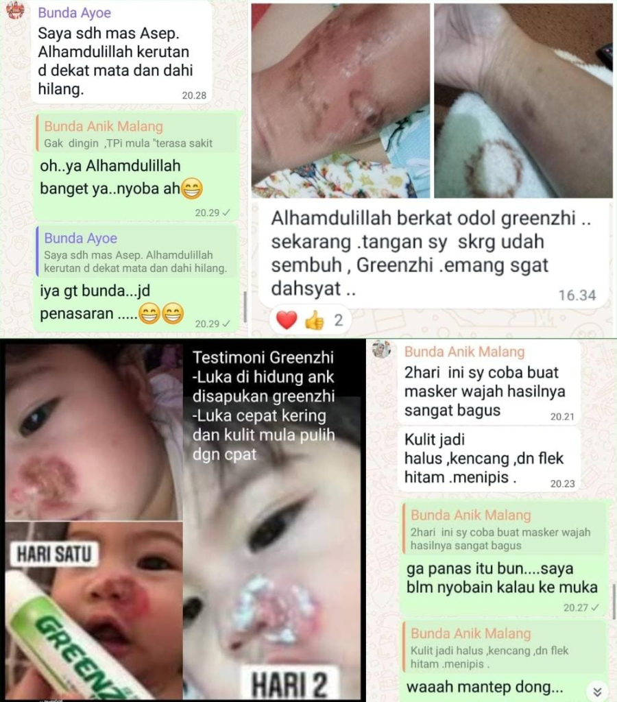 Testimoni odol Greenzhi